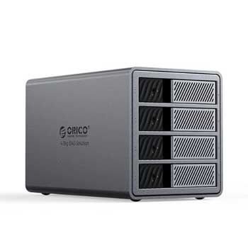 Hộp ổ cứng 3.5" 4 khe cắm SATA 3 USB-B 5Gbps - RAID - ORICO 9848RU3-EU-GY-BP