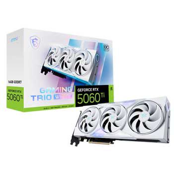 16GB MSI GeForce RTX 5060 Ti 16G GAMING TRIO OC WHITE