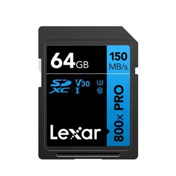 SDXC 64GB Lexar Professional 800x PRO 64GB LSD0800P064G-BNNNG