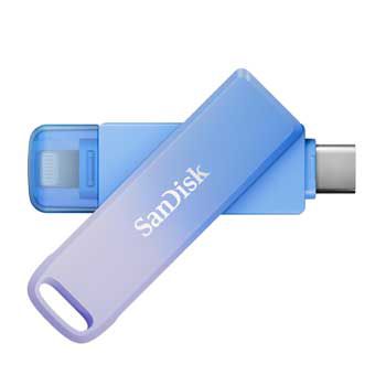 128GB USB Type-C + lightning SANDISK Phone Drive SDIXD0N-128G-GN6TP - Purpleblue ombre MàuTím