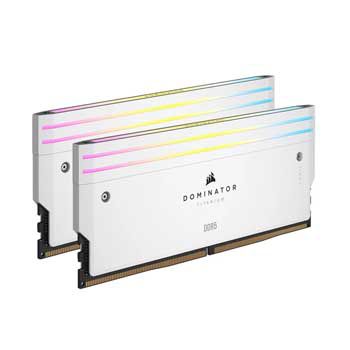 96GB DDRAM 5 6000 CORSAIR Dominator Titanium RGB Led White - CMP96GX5M2B6000Z30W (KIT)