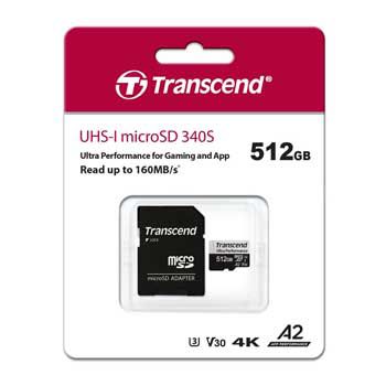 MICRO-SD 512GB TRANSCEND CLASS 10 (160MB/s) (kèm adapter )