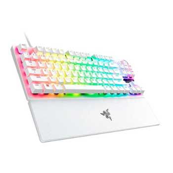 Bàn phím cơ có dây Razer Huntsman V3 Pro Tenkeyless (RZ03-04981700-R3M1) – White