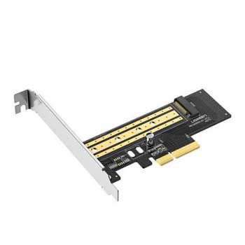Card PCIe ổ cứng M.2 SATA NVMe Ugreen 70503 (Hỗ trợ M-Key, 2230/2242/2260/2280, tốc độ 32GbpsM2)