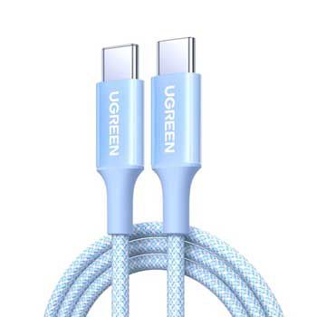 Cáp sạc nhanh 60W USB Type-C to USB Type-C dài 1M Ugreen 35334 (Màu xanh)