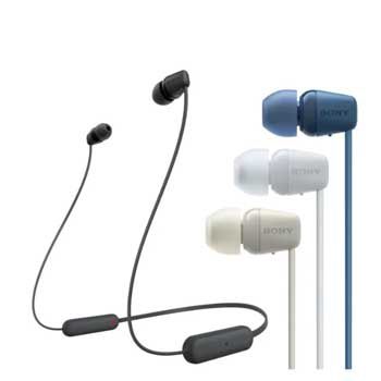 Tai nghe BLUETOOTH Sony Sport In-Ear WI-C100 (Màu Trắng, Đen, Nâu , Xanh dương)