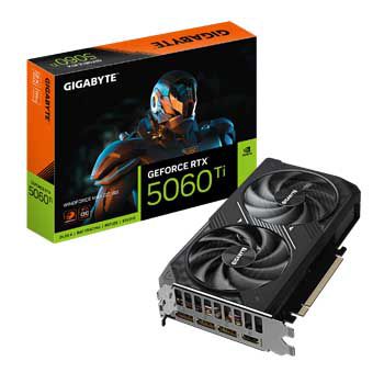 16GB GIGABYTE GeForce RTX 5060 Ti WINDFORCE MAX OC 16G (GV-N506TWF2MAX OC-16GD)
