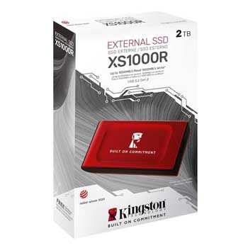 2TB KINGSTON EXTERNAL USB 3.2 Gen 2 XS1000 2TB SXS1000R/2000GA màu Đỏ