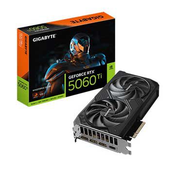 8GB GIGABYTE GeForce RTX 5060 Ti WINDFORCE OC 8G (GV-N506TWF2OC-8GD)