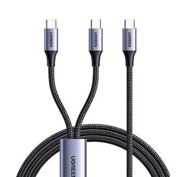 Cáp sạc USB Type C ra 2 cổng USB Type C dài 1.5m 100W Ugreen 35087 US561