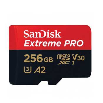 MICRO-SD SDXC 256GB SANDISK Extreme Pro V30 CLASS 10 (200MB/s) (SDSQXCD-256G-GN6MA)