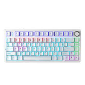 Bàn Phím cơ Gaming có dây AULA F75 Màu trắng (Phiên bản Red switch)