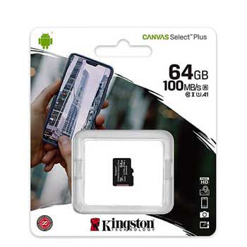 MICRO-SD 64GB KINGSTON Canvas Select Plus SDCS3/64GBSP