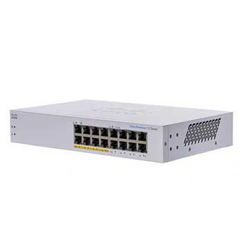 Switch 16 ports Gbps (gồm 8 ports PoE) Cisco CBS110-16PP-EU
