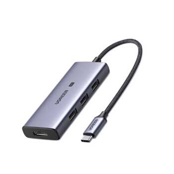 Cáp chuyển USB-C sang HDMI 2.1 8K + 3x USB 3.0 Ugreen 50629 (Vỏ Nhôm)