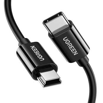 Cáp USB-C to Mini USB Ugreen 50445 (dài 1m)