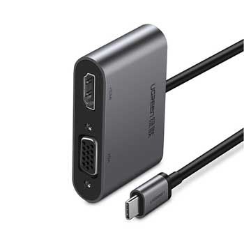 Cáp USB C sang HDMI và VGA Ugreen 50738