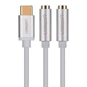 Cáp chuyển USB TYPE C sang 2 Cổng Audio 3.5mm Ugreen 30732