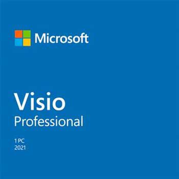 Phần mềm điện tử Microsoft Visio Pro 2021 Win All Lng PK Lic Online DwnLd C2R NR D87-07606