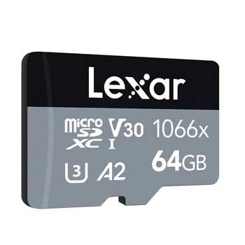 MICRO-SDXC 64GB Lexar Professional 1066x UHS-I Card LMS1066064G-BNANG