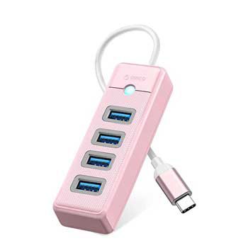 HUB Type C - USB 3.0 ORICO PW4U-C3-015-PK (Hồng)