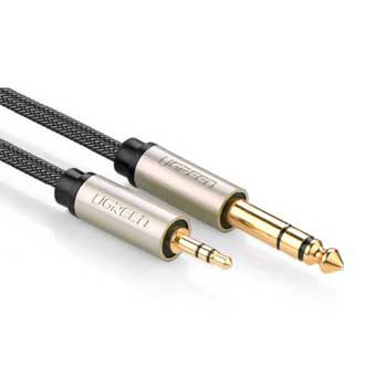 Cáp Audio 3.5mm ra 1 đầu 6.5mm dài 2M Ugreen 10628