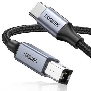 Cáp Máy In USB-C sang USB-B Ugreen 80807 Dài 2M (Vỏ Nhôm)