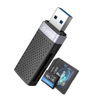 Đọc Thẻ Nhớ TF/SD Chuẩn USB 3.0 ORICO CS2D-A3-BK