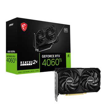 8GB MSI GeForce RTX 4060 Ti 8G VENTUS 2X BLACK E1 OC