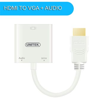 CABLE HDMI - VGA +AV UNITEK 6333