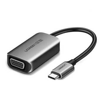 Đầu đổi USB Type C sang VGA Ugreen 50316 (vỏ nhôm)