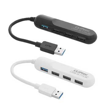 HUB USB 1 - 4 Cliptec RZH353 (trắng/đen)