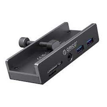 HUB Type C - 3 USB 3.0 + USB-C 5G + USB-C 5V ORICO MH4PC-10-BK-BP (Màu đen) (Gắn Kẹp vào bàn)