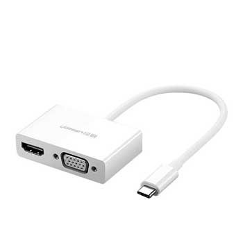 Cáp chuyển USB Type C sang HDMI và VGA Ugreen 30843