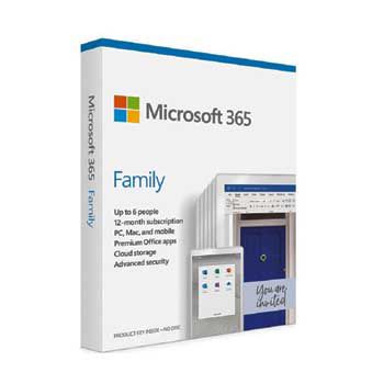 Microsoft 365 Family English APAC EM Subscr 1YR Medialess (P8-6GQ-01555)