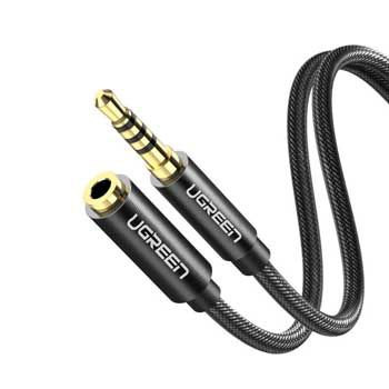 Cáp Audio 3.5mm 3 nấc nối dài 0.5m Ugreen 60845 (hỗ trợ mic và tai nghe)