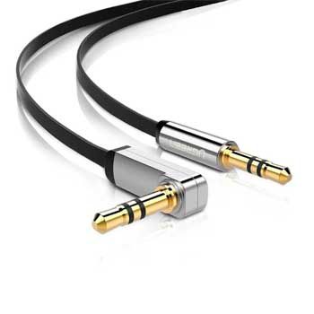 Cable Audio 3.5mm (M/M) Ugreen 10598 (dài 1.5M) Đầu Bẻ Góc 90 Độ