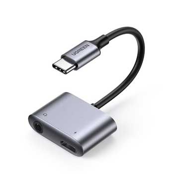 Cáp USB Type-C Sang Cổng Audio 3.5mm Ugreen 60164 (PD 30W hỗ trợ Samsung/ iPad Pro/ Surface)