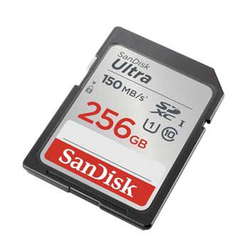 SDXC 256GB SANDISK Ultra CLASS 10 - SDSDUNC-256G-GN6IN ( 150Mb/s)