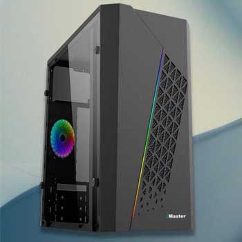 Case eMaster Led ECD502TF (hông trong suốt, kèm 1 Fan 8cm) (case thấp)