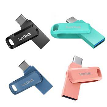 128GB SANDISK Ultra Dual Drive Go USB 3.1 - Type C SDDDC3 ( Gồm các màu : Đen , Green , xanh Navy , Hồng cam )