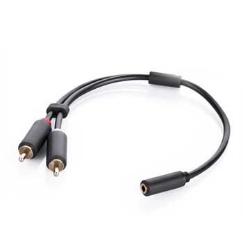 Cáp Audio 3.5mm (ÂM) to RCA Ugreen 10561 (Dài 0.25M)